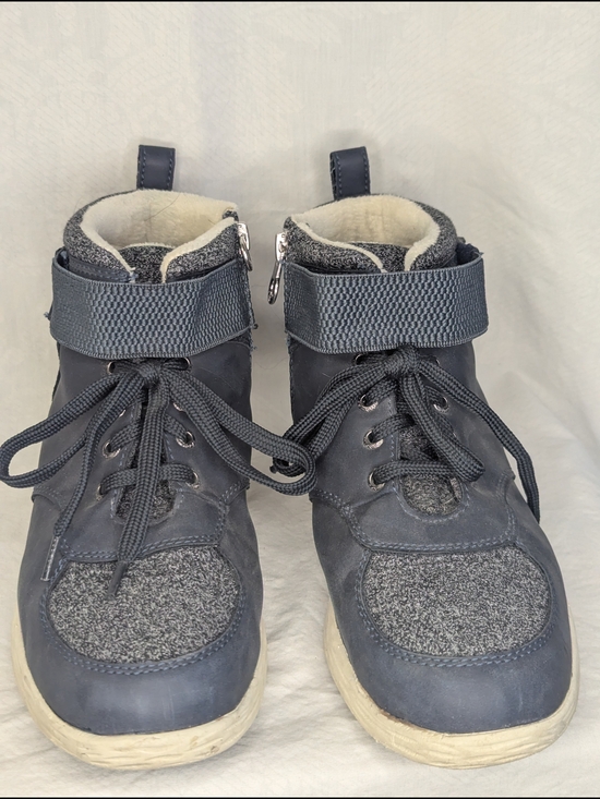 hazel Shoes - 🌈Sporto Navy Gray High-Top Sneakers